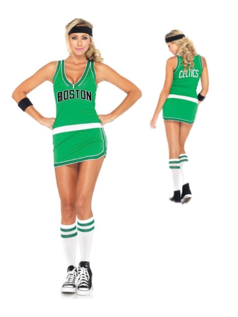 NBA Boston Celtics Player Costume Sexy Basketball Player Cosplay Set Size S/M